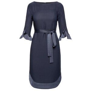 NWT Banana Republic Flounce Sleeve Tie-Waist Midi Dress 0